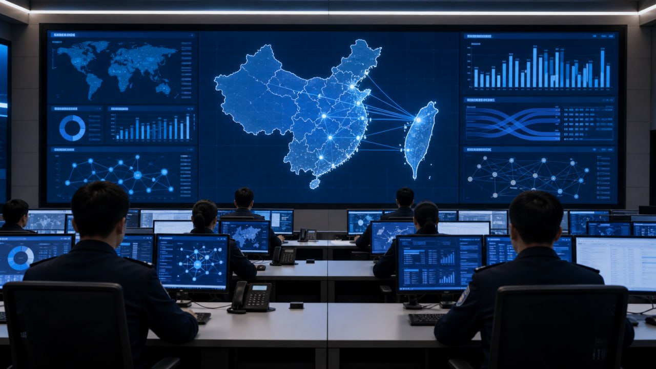 AI示意图：跨境电信诈骗联合治理指挥中心